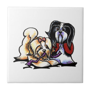 Havanese Playmates Tegeltje