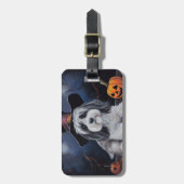 Havanese pompoenen Halloween eng Bagagelabel (Voorkant verticaal)