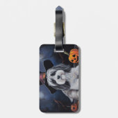 Havanese pompoenen Halloween eng Bagagelabel (Achterkant verticaal)