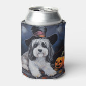 Havanese pompoenen Halloween eng Blikjeskoeler (Blikje Voorkant)