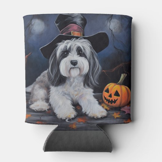 Havanese pompoenen Halloween eng Blikjeskoeler (Achterkant)