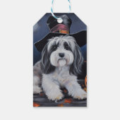 Havanese pompoenen Halloween eng Cadeaulabel (Achterkant)