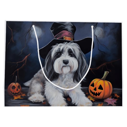 Havanese pompoenen Halloween eng Groot Cadeauzakje (Achterkant)