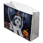 Havanese pompoenen Halloween eng Groot Cadeauzakje (Achterkant Gekanteld)