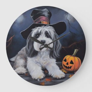 Havanese pompoenen Halloween eng Grote Klok