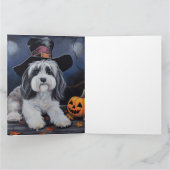 Havanese pompoenen Halloween eng Kaart (Binnen)