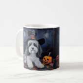 Havanese pompoenen Halloween eng Koffiemok (Voorkant links)