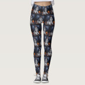Havanese pompoenen Halloween eng Leggings (Voorkant)