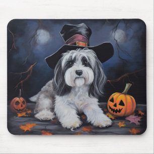 Havanese pompoenen Halloween eng Muismat