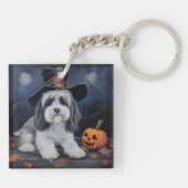 Havanese pompoenen Halloween eng Sleutelhanger (Achterkant)