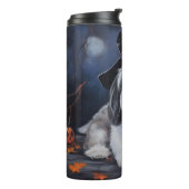 Havanese Pompoenen Halloween Griezelen Thermosbeker (Gedraaid links)
