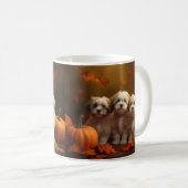 Havanese Puppy Herfst Delight Pompoen Koffiemok (Voorkant rechts)