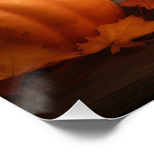 Havanese Puppy Herfst Delight Pompoen Perfect Poster (Hoek)