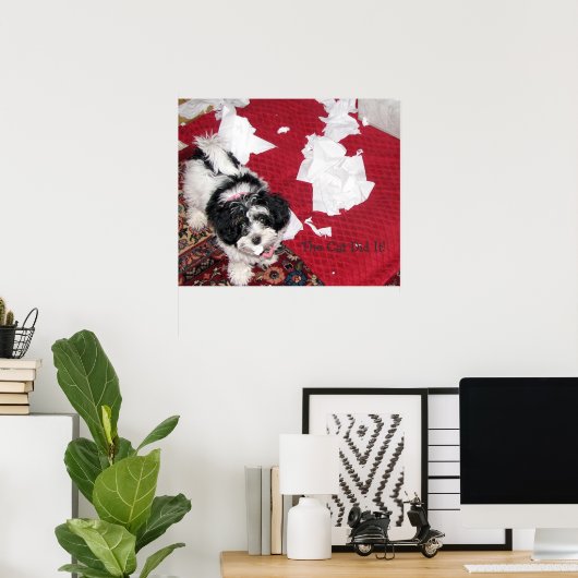 Havanese Puppy Poster (Thuiskantoor)