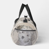 Havanese Puppy Schilderij Sable Originele Huisdier Plunjezak (Rechts)