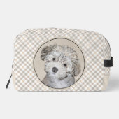 Havanese Puppy Schilderij Sable Originele Huisdier Toilettasje (Achterkant)