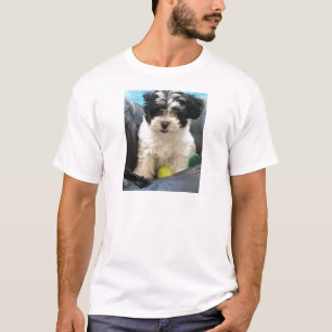 Havanese redding Puppy Black White T-shirt