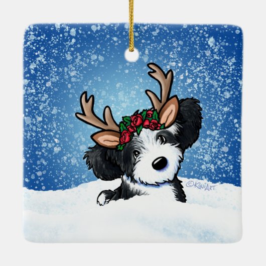 Havanese rendierkeramisch Ornament (Achterkant)