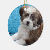 Havanese Rescue Puppy Keramisch Ornament (Links)