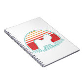 Havanese Retro  Hondenliefhebber 80s Stijlgeschenk Notitieboek (Rechterzijde)