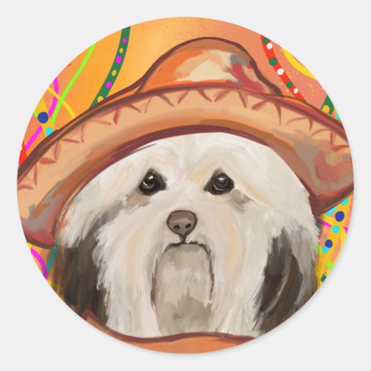 HAVANESE RONDE STICKER (Voorkant)