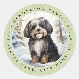 Havanese ronde Stickers