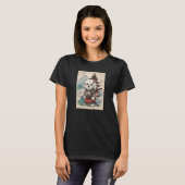 Havanese Samurai Funny Dog Japan T-shirt (Voorkant volledig)
