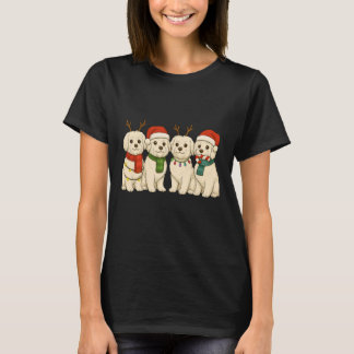 Havanese Santa Hat Tee Dog Merry Christmas T-shirt
