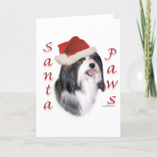Havanese Santa Paws Feestdagen Kaart