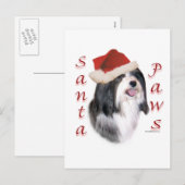 Havanese Santa Paws Feestdagenkaart (Voorkant / Achterkant)