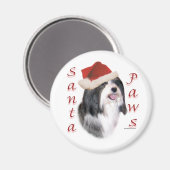 Havanese Santa Paws Magneet (Voorkant / Achterkant)