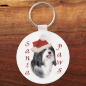 Havanese Santa Paws Sleutelhanger (Achterkant)