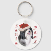 Havanese Santa Paws Sleutelhanger (Achterkant)