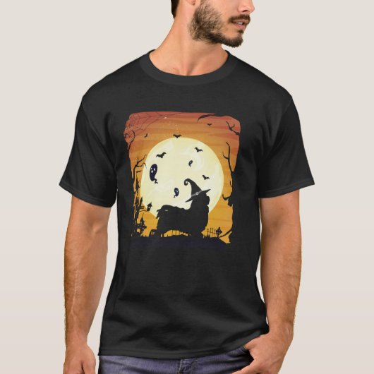 Havanese Silhouettes Happy Halloween Night T-shirt (Voorkant)