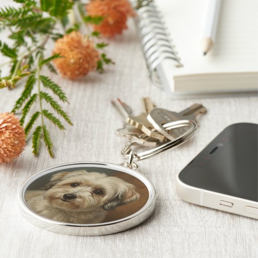 Havanese Sleutelhanger (Zijkant)
