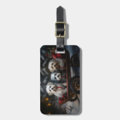 Havanese Sneeuwslee Kerst Decor Bagagelabel (Voorkant verticaal)