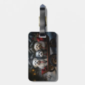 Havanese Sneeuwslee Kerst Decor Bagagelabel (Achterkant verticaal)