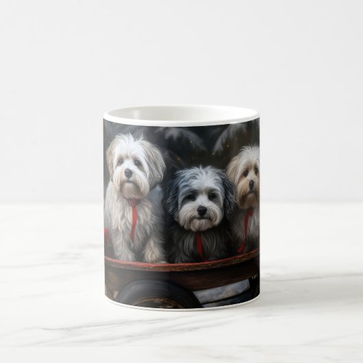 Havanese Sneeuwslee Kerst Decor Koffiemok (Center)