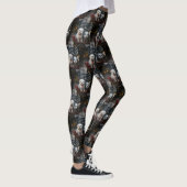 Havanese Sneeuwslee Kerst Decor Leggings (Rechts)