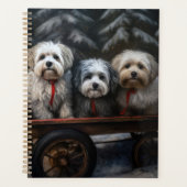 Havanese Sneeuwslee Kerst Decor Planner (Voorkant)