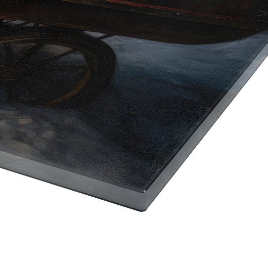 Havanese Sneeuwslee Kerst Decor Snijplank (Hoek)