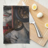 Havanese Sneeuwslee Kerst Decor Theedoek (Quarter Fold)