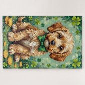 Havanese St Patrick’s Day Cute Lucky Dog Legpuzzel (Horizontaal)