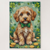 Havanese St Patrick’s Day Cute Lucky Dog Legpuzzel (Verticaal)
