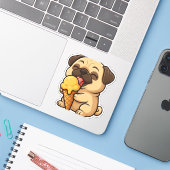 Havanese Sticker (Laptop met iPhone)