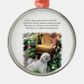 Havanese Summer Garden Metalen Ornament (Voorkant)