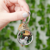 Havanese Summer Garden Sleutelhanger (Hand)