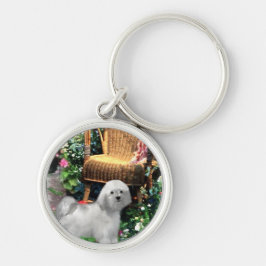 Havanese Summer Garden Sleutelhanger