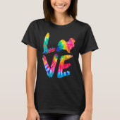 Havanese Tie Dye Liefde Hond Mam Pap T-shirt (Voorkant)