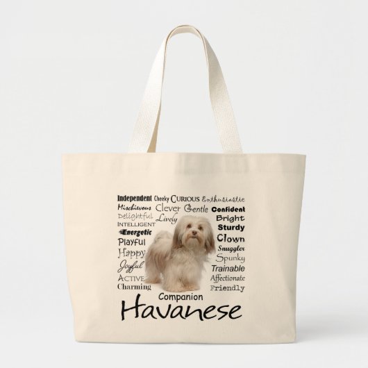 Havanese Traits Canvas tas (Voorkant)